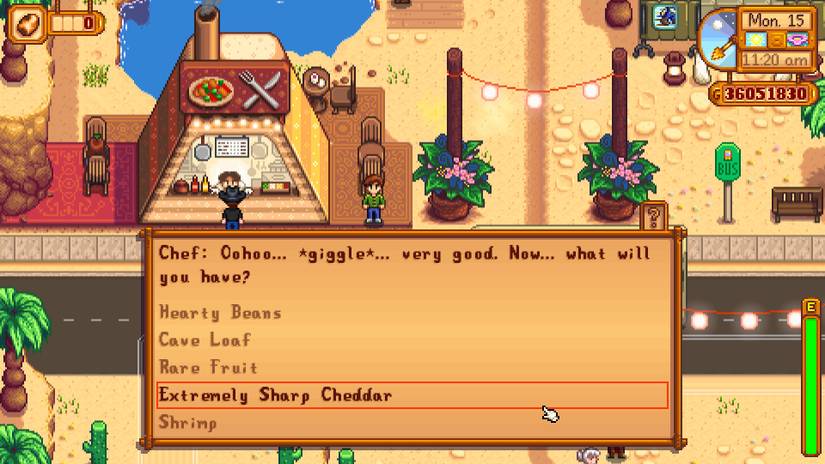 Stardew Valley Desert Festival Chef
