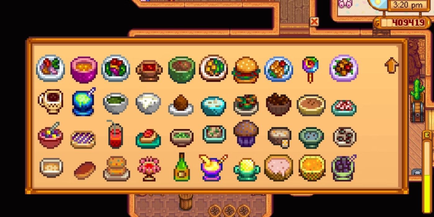 Stardew Valley cooking collection