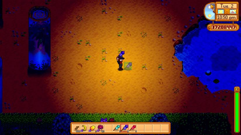 Stardew Valley Fireworks Setup