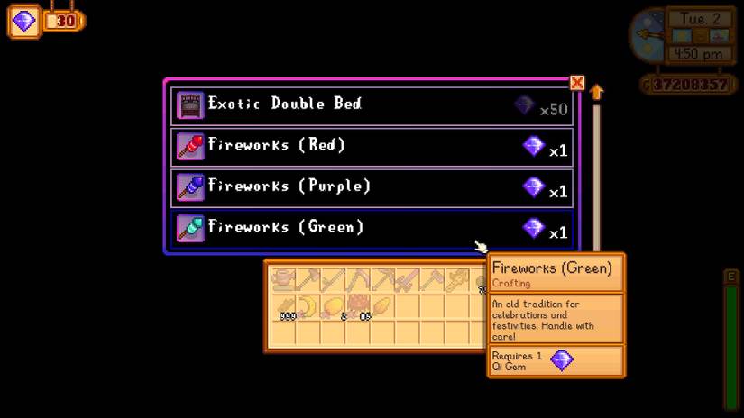 Stardew Valley Fireworks Shop