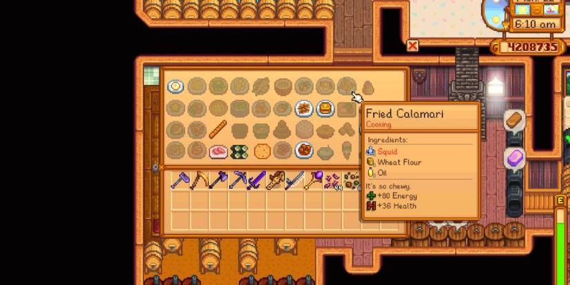 Recipe card for Fried Calamari