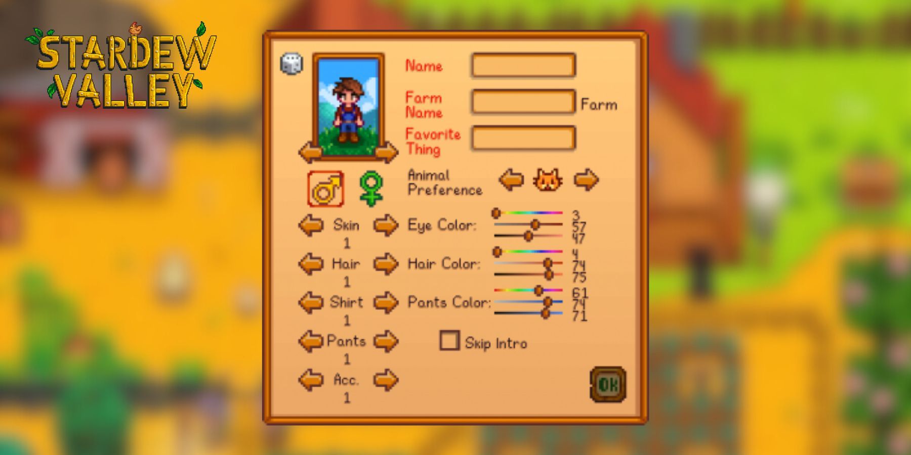 stardew valley 1.6 new legacy randomization option.