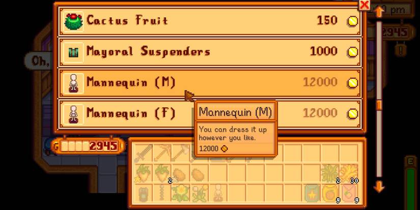 Mannequin in Stardew Valley