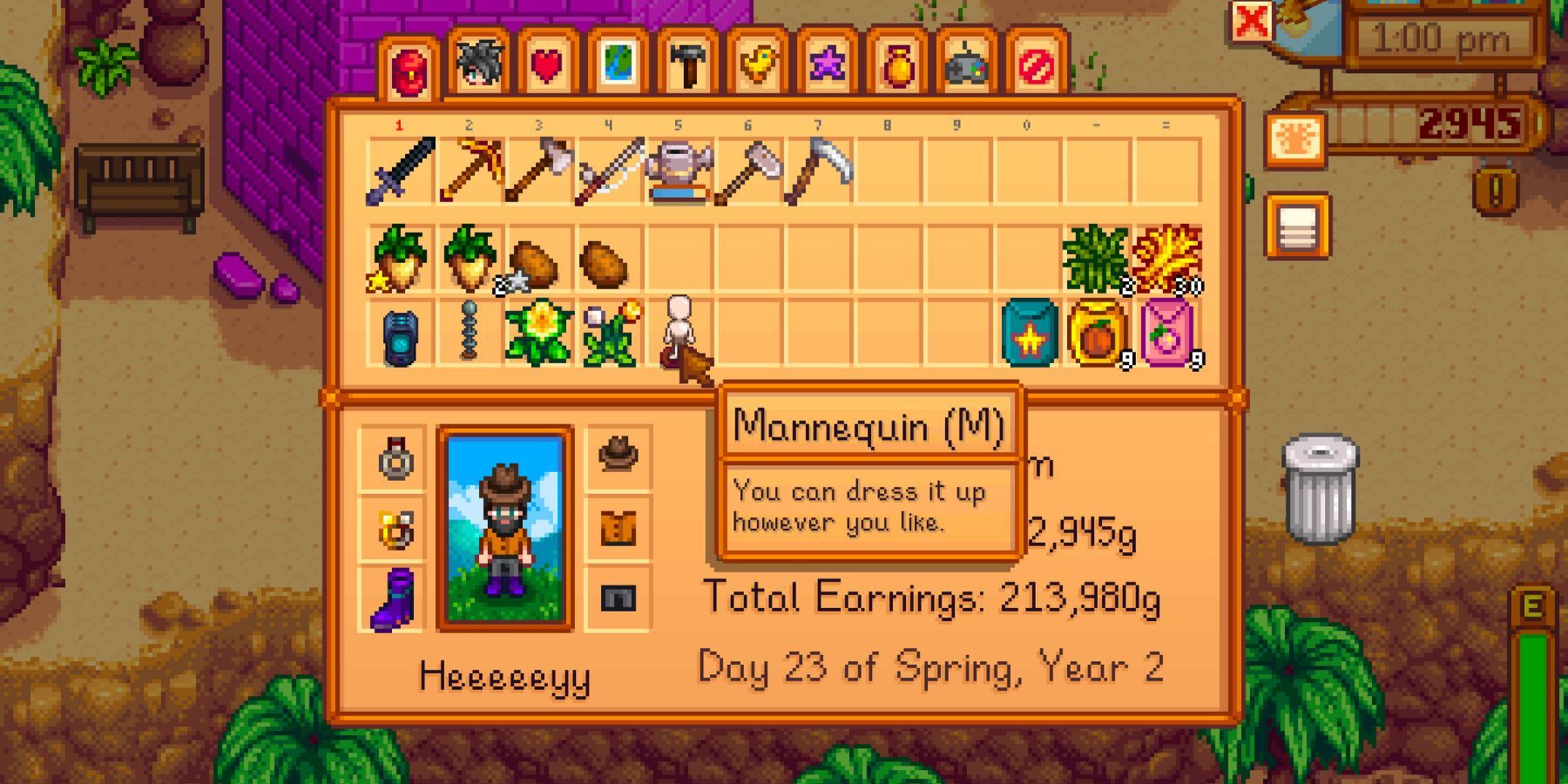 Mannequin in Stardew Valley