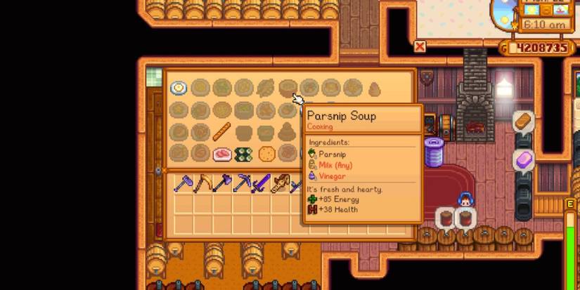 Recipe card for Parsnip Soup