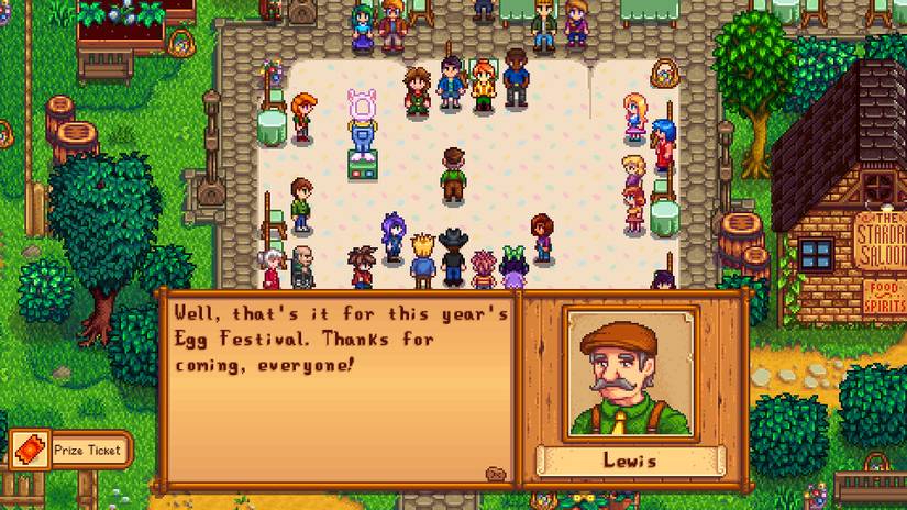 Stardew Valley Prize Ticket Win