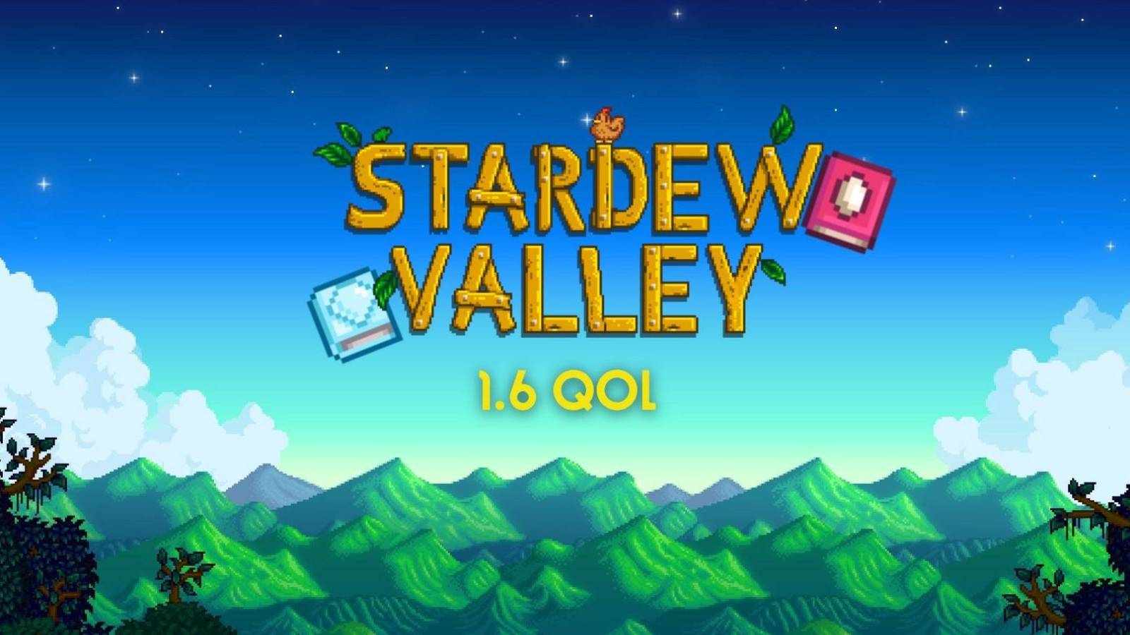 stardew valley logo and art cover.