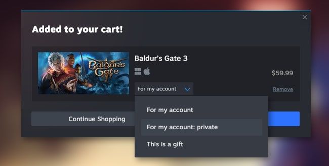 steam-ballin-gate-cart-image - Some Steam users will no doubt feel more comfortable playing certain games thanks to the addition of these settings, and they may also prove even more useful than they seem