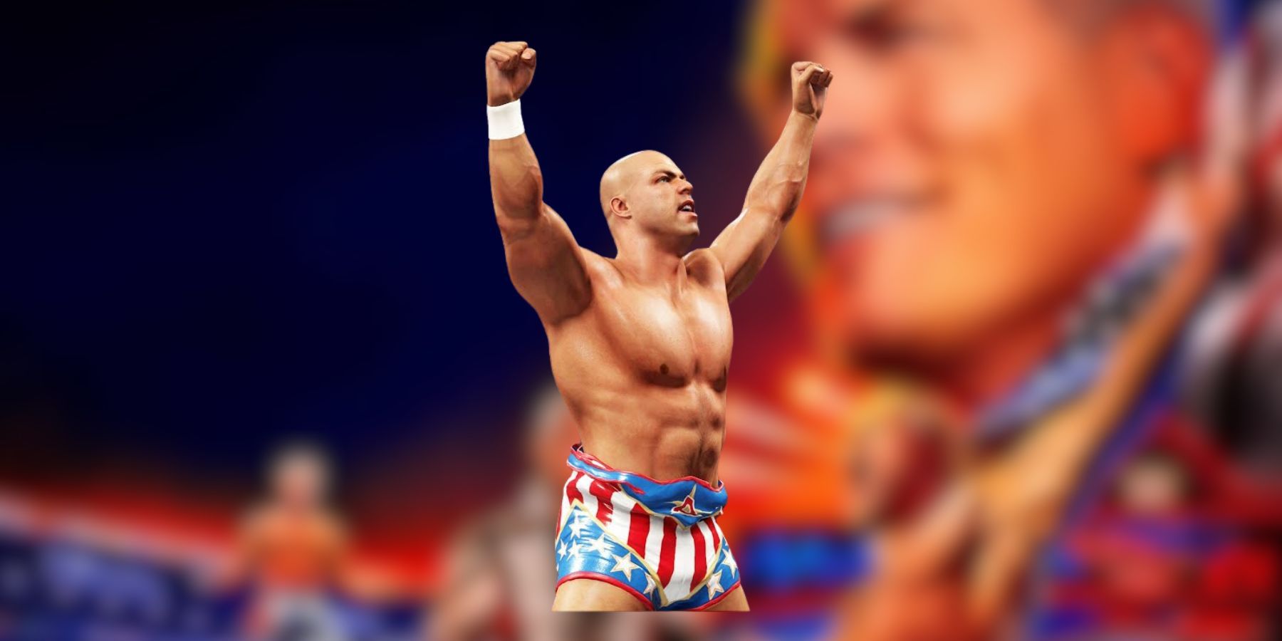 Kurt Angle without Straps in WWE 2K