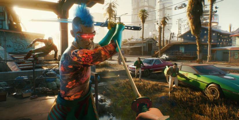Equip Satori Katana in Cyberpunk 2077