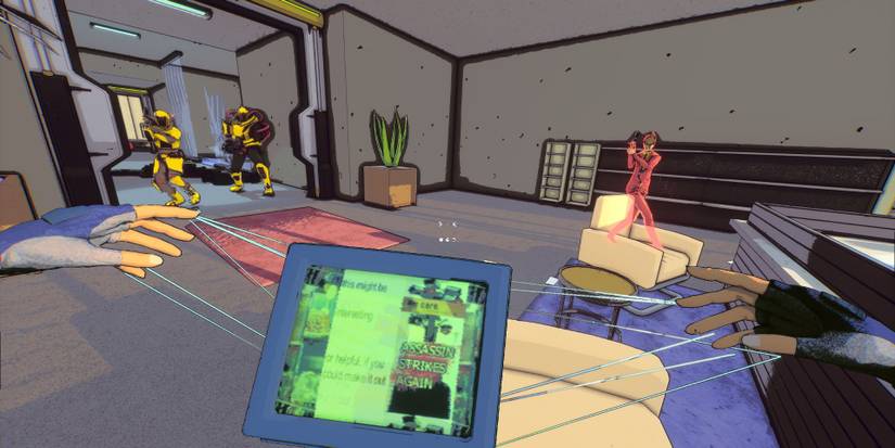 Throwing a computer monitor in Stop Dead