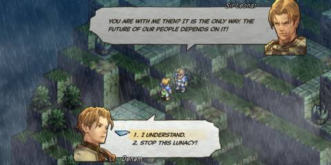 A conversation in Tactics Ogre Reborn