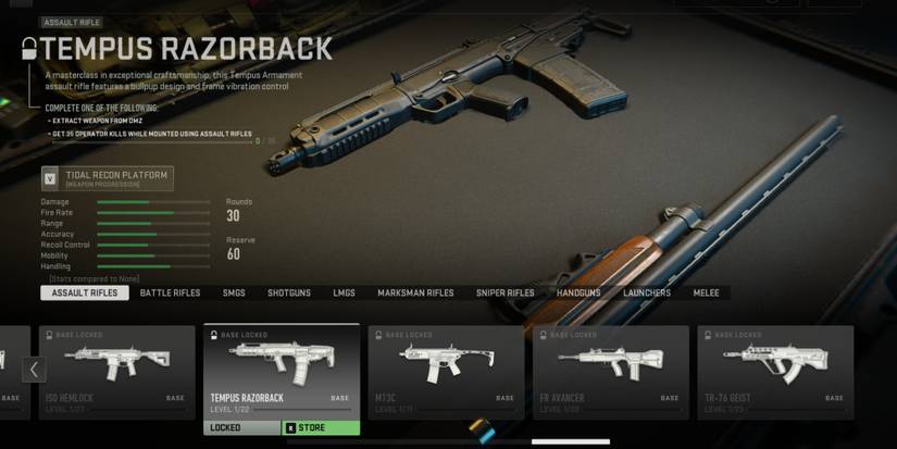 Tempus Razorback Call Of Duty Warzone Assault Rifle