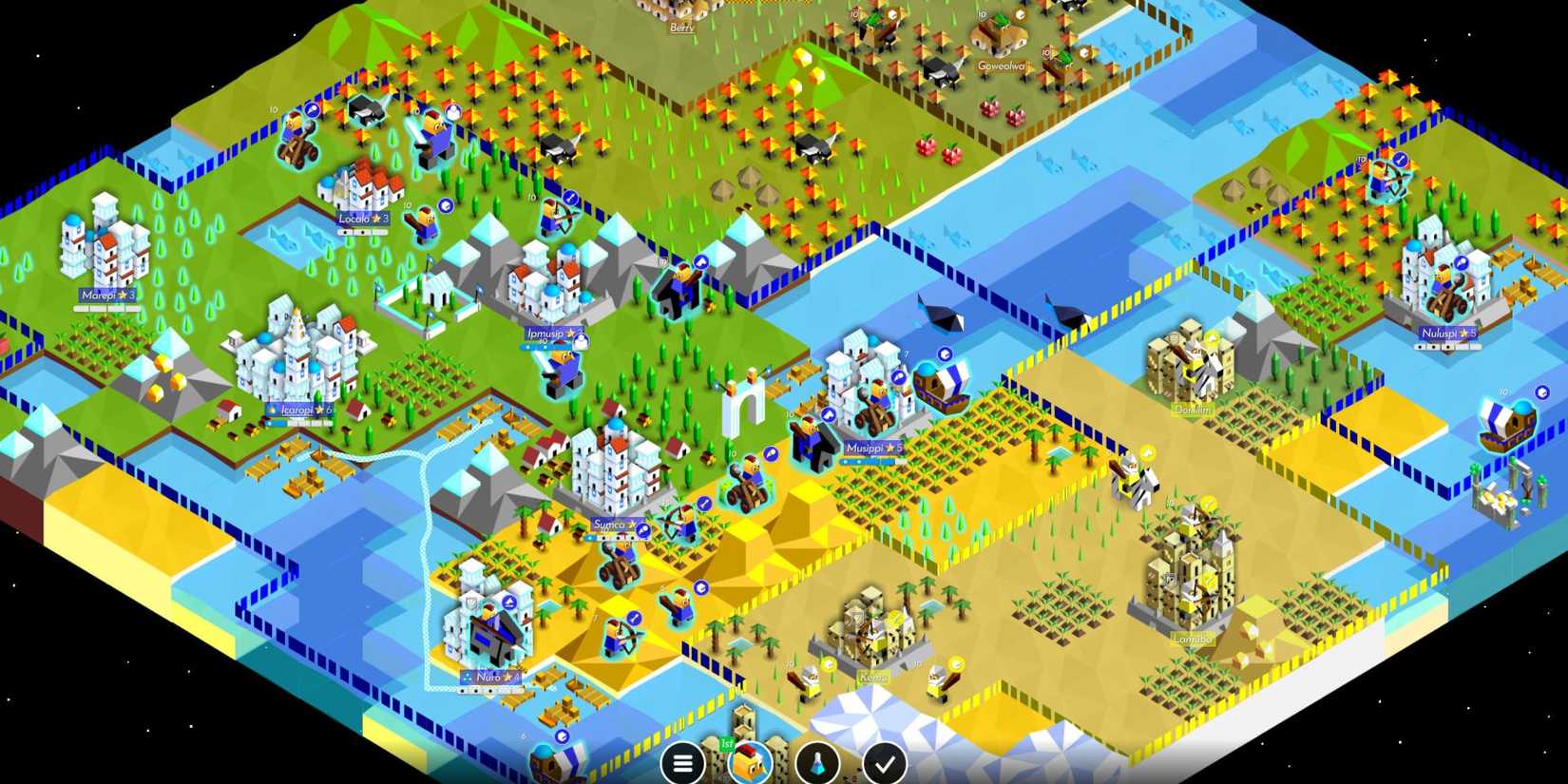 A mpa from The Battle of Polytopia