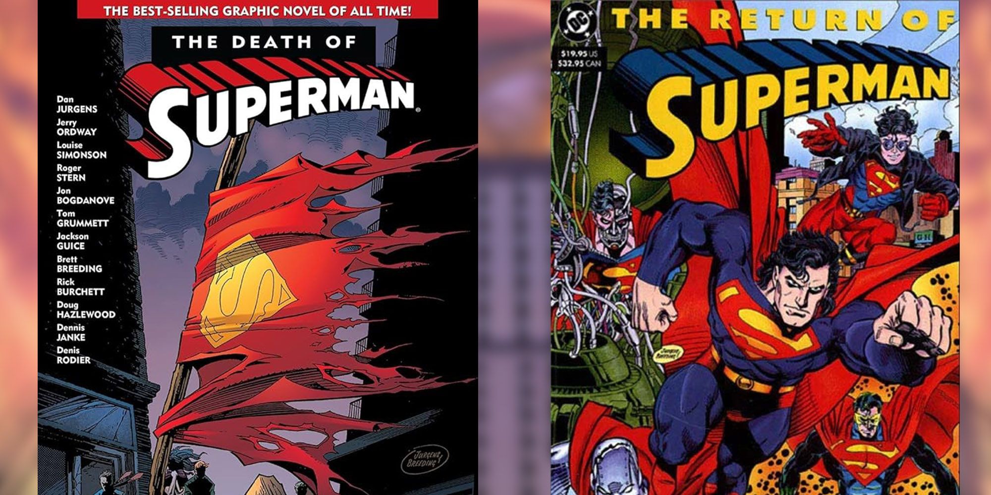 The Death Of Superman & Return Of Superman DC Comics