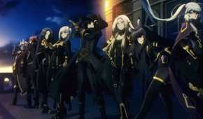 Main characters standing in a line in The Eminence In Shadow