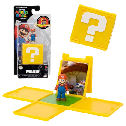 The Super Mario Bros Movie mario 1.25 inch figure with question block