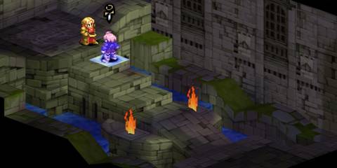 The Wiegraf & Belias boss fight in Final Fantasy Tactics
