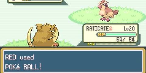 Throwing A PokeBall In Pokemon FireRed