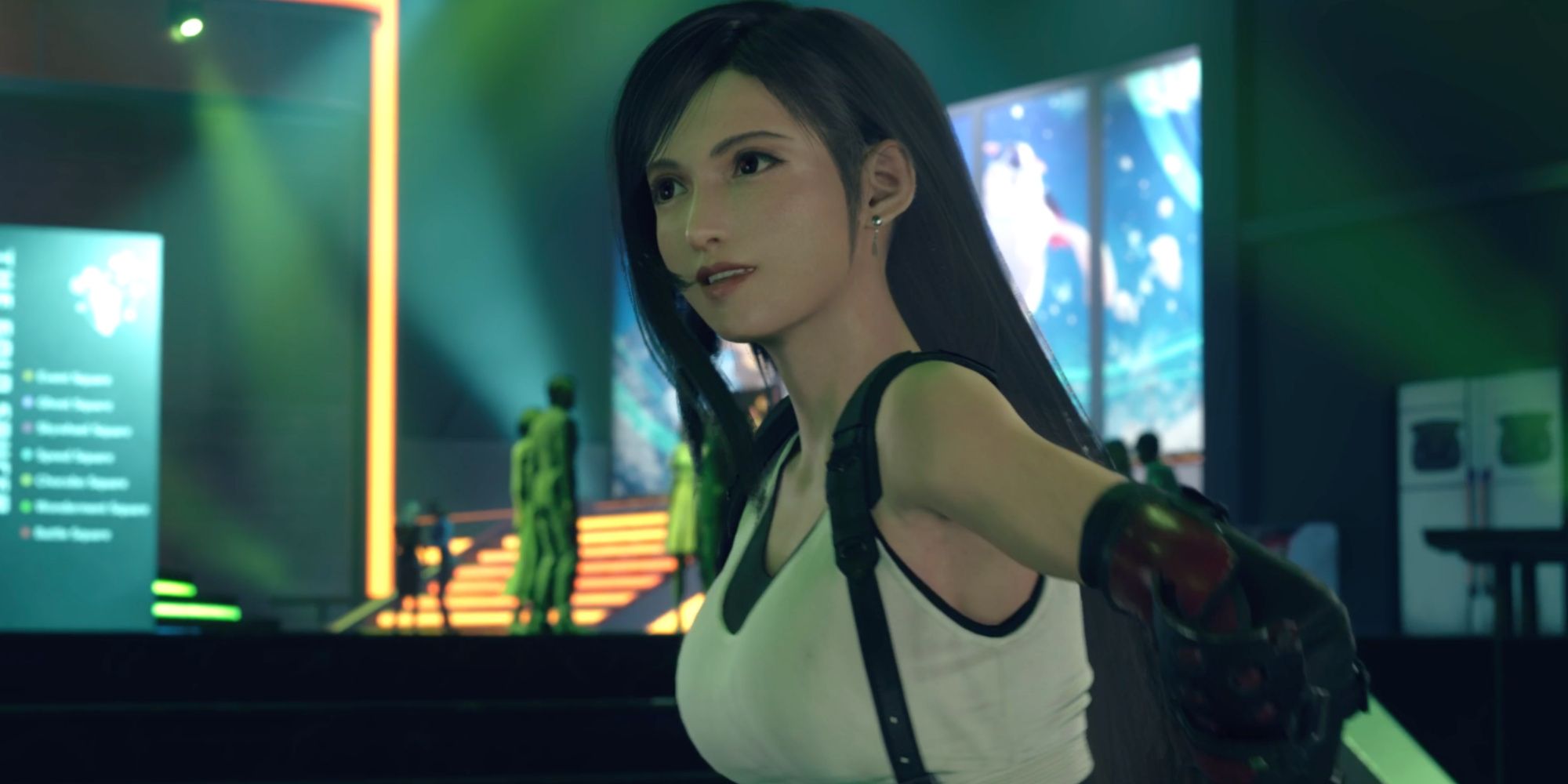 Tifa at Gold Saucer in Final Fantasy 7 Rebirth