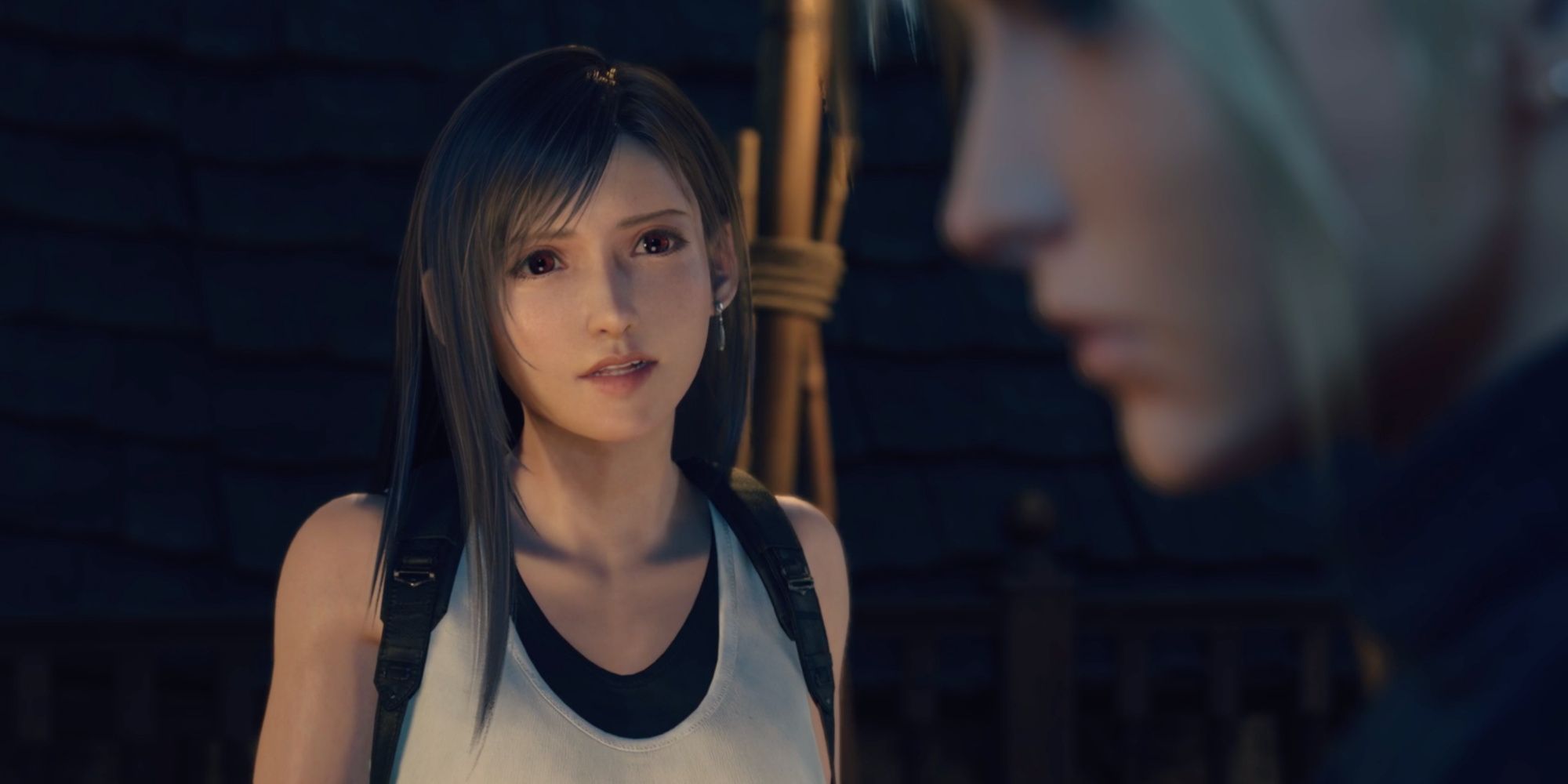 Tifa talking to cloud in Final Fantasy 7 Rebirth