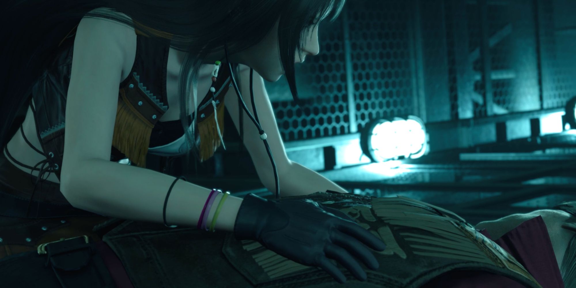 Tifa with her dead dad in Final Fantasy 7 Rebirth