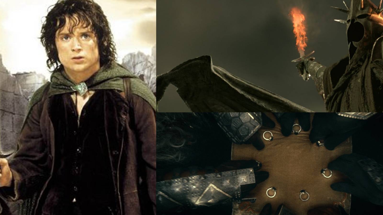 title image darest characers in Lord of the Rings Frodo ith Sting The Witch King The Dwarven Rings