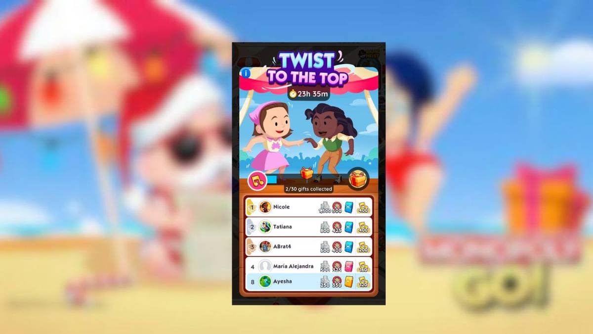 twist to the top rewards monopoly go