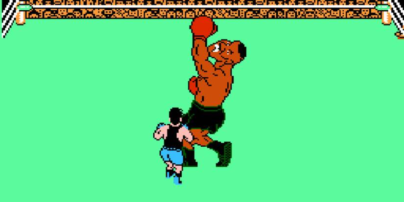Little Mac dodging Mike Tyson's punch
