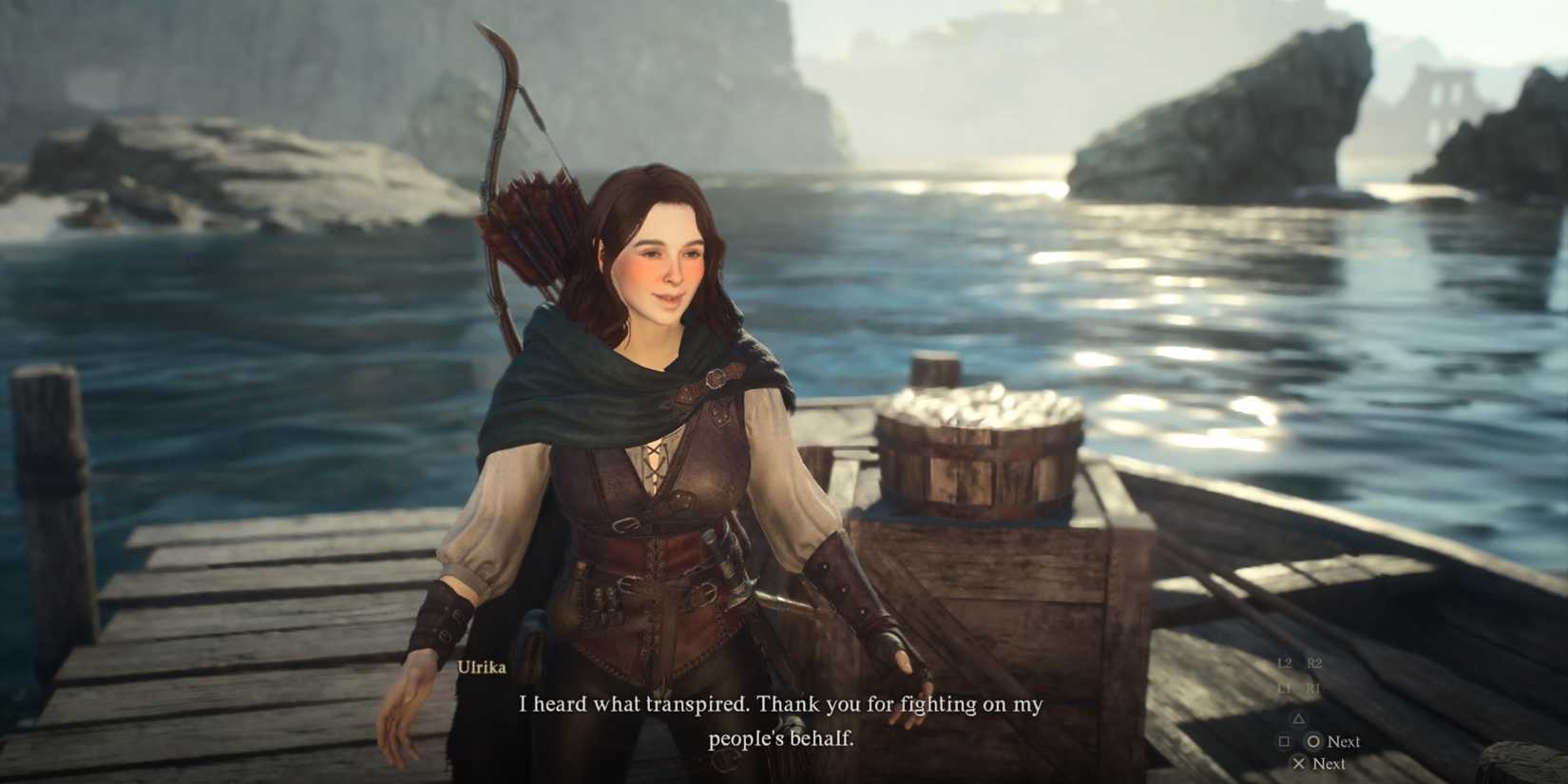 Ulrika happy in Dragon's Dogma 2