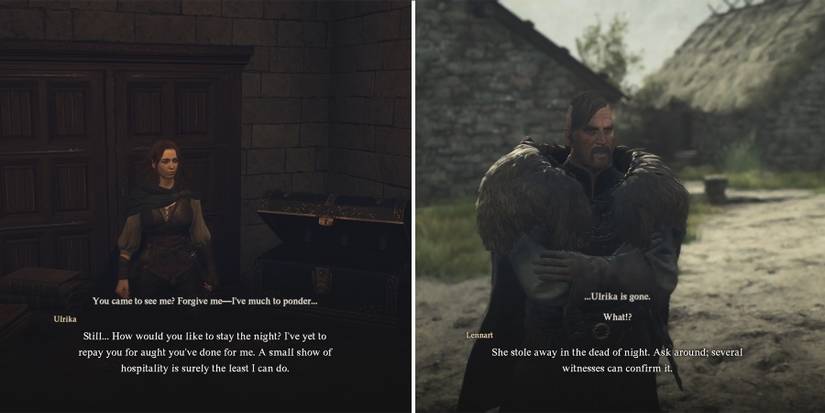 ulrika running away and lennart requesting to find her in dragons dogma 2