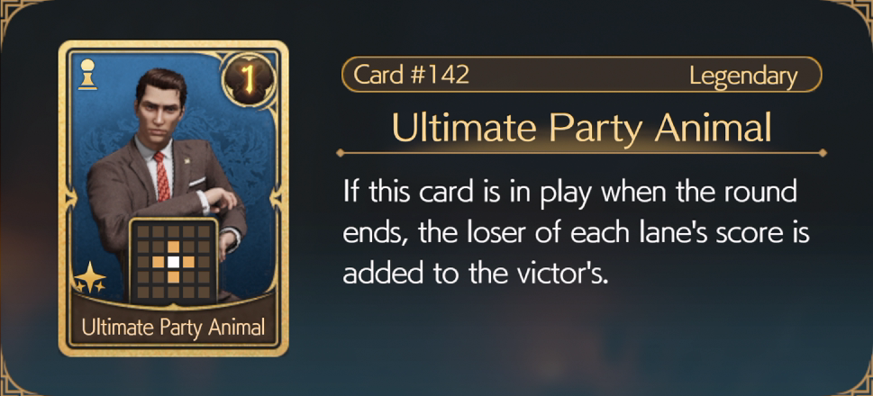 Ultimate Party Animal QB Card in Final Fantasy 7 Rebirth