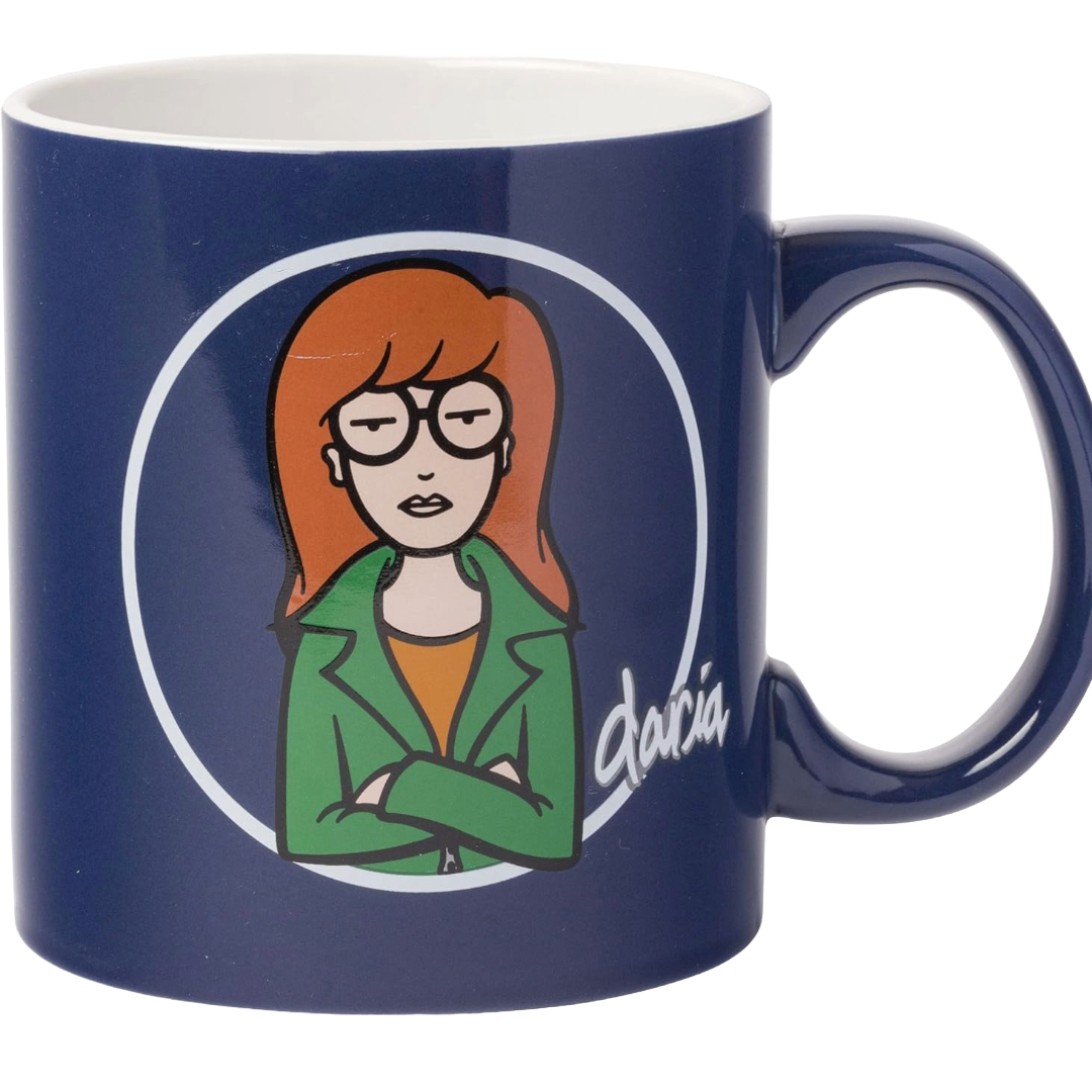 Silver Buffalo Daria Arms Crossed Go Away Ceramic Coffee Mug, 20 Ounces