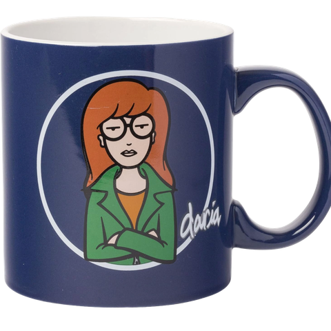 Silver Buffalo Daria Arms Crossed Go Away Ceramic Coffee Mug, 20 Ounces
