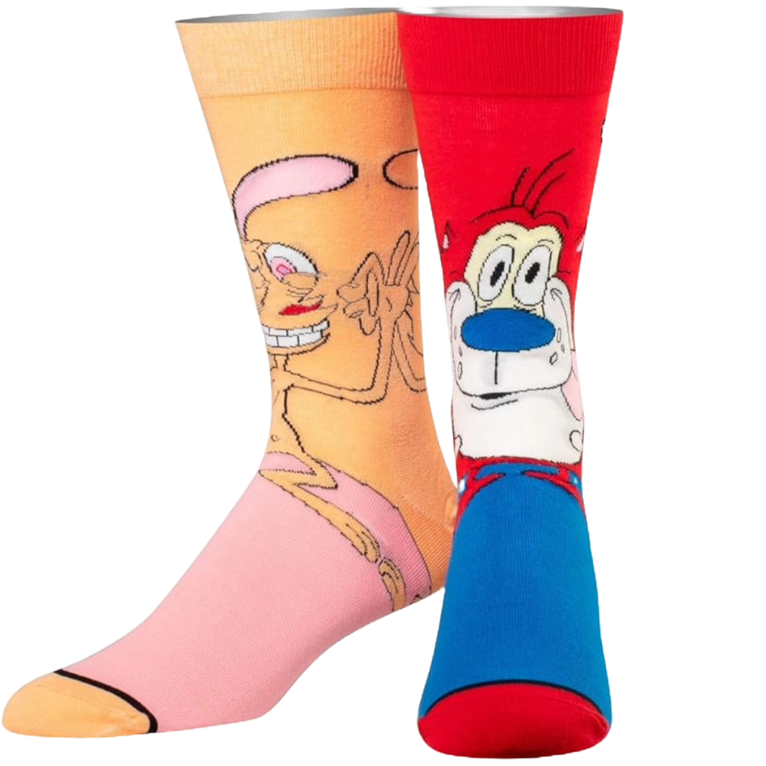 Odd Sox Ren and Stimpy Socks