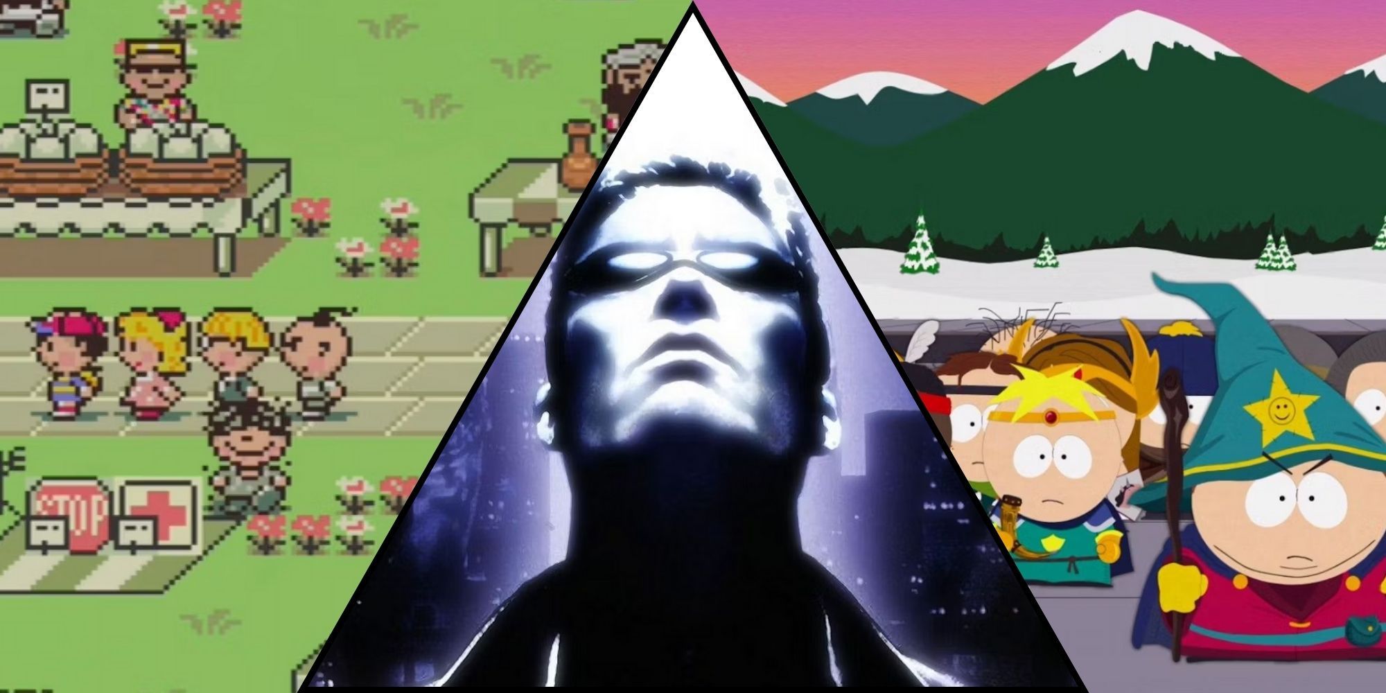 Earthbound DeusEx and South Park