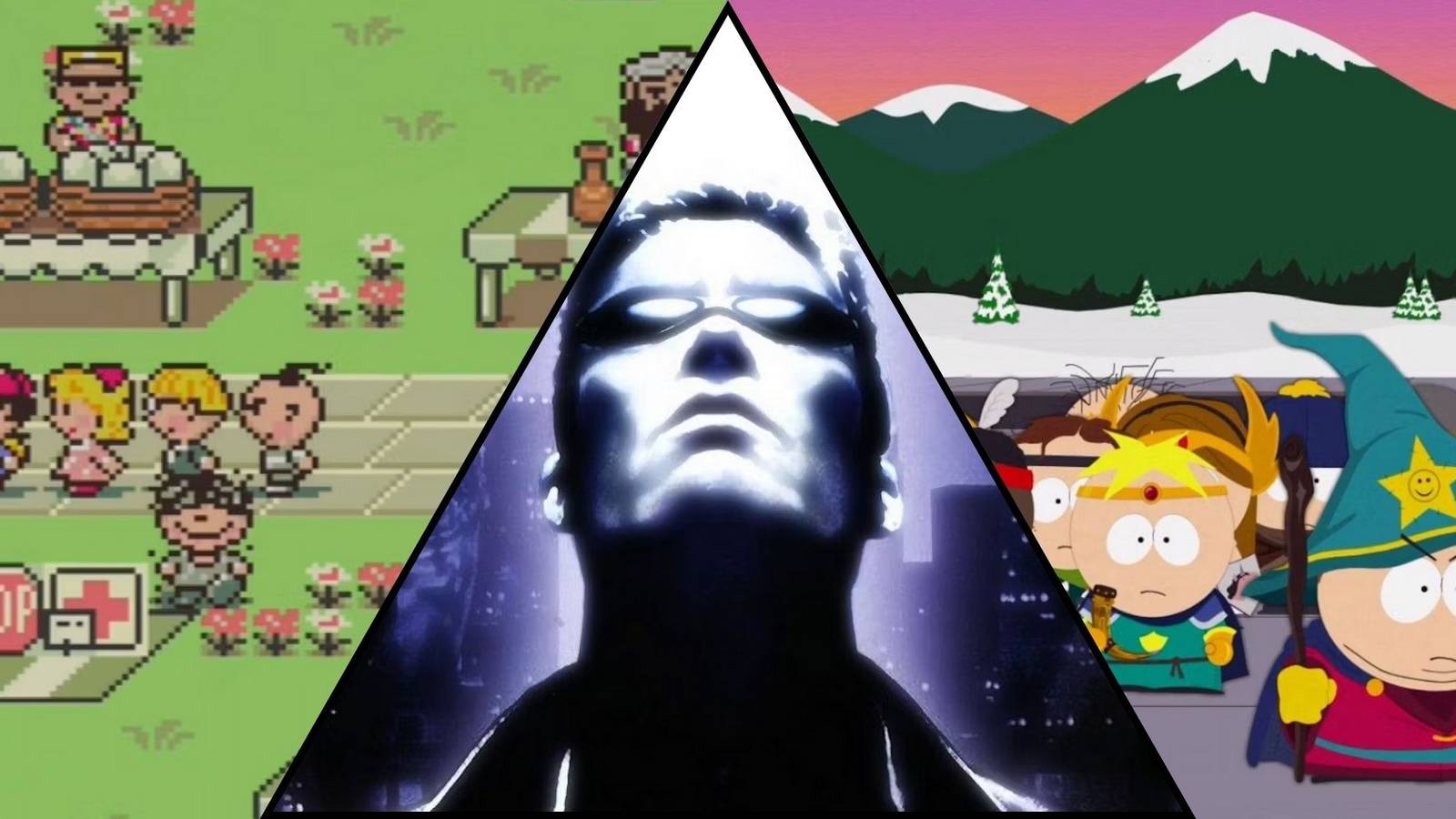 Earthbound DeusEx and South Park