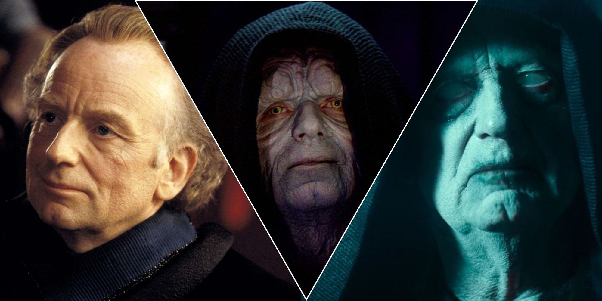 Palpatine through the years within the saga