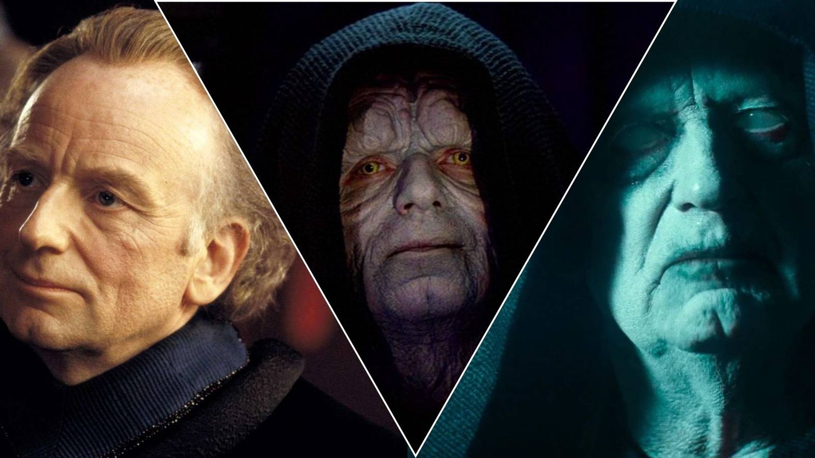 Palpatine through the years within the saga