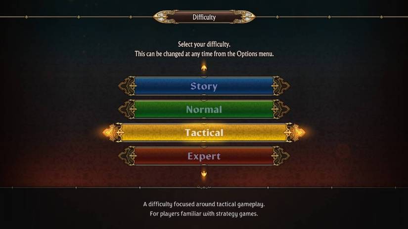 Unicorn Overlord's difficulty settings 