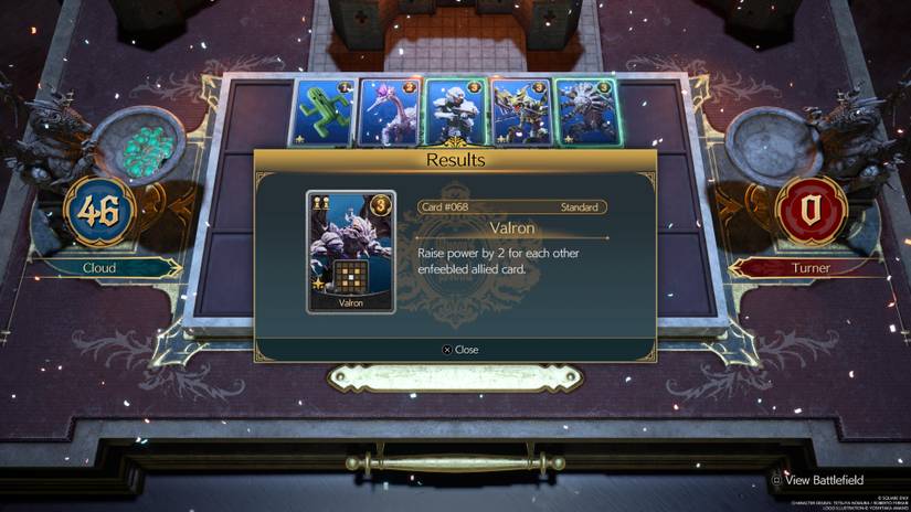 Valron Reward for defeating Turner Final Fantasy 7 Rebirth