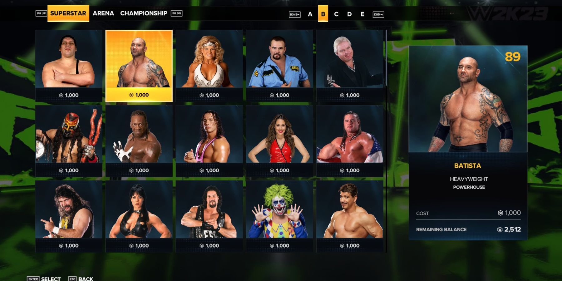 vc wwe 2k23 