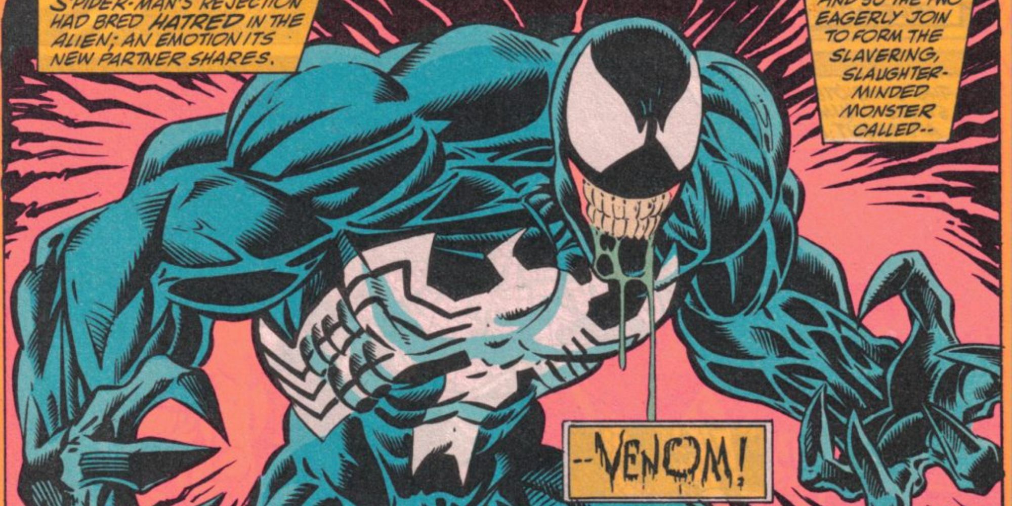 Venom appearing in an early comic