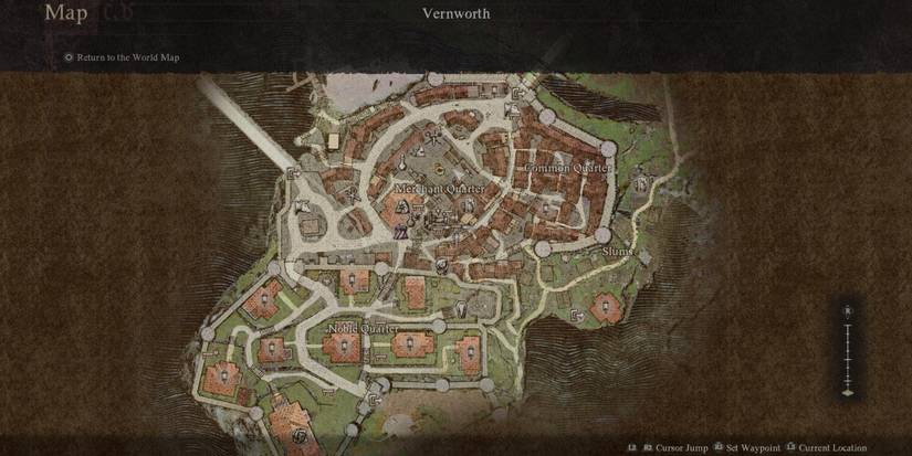 Verworth Map in Dragon's Dogma 2