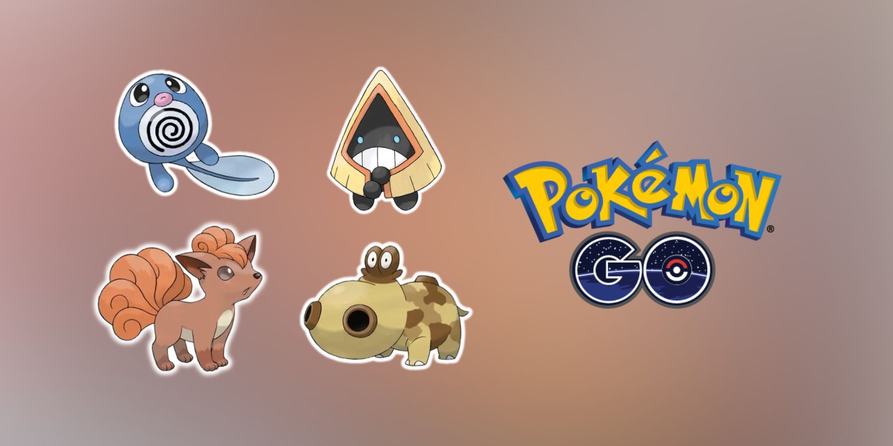 Vulpix, Poliwag, Snorunt e Hippopotas em Pokémon GO