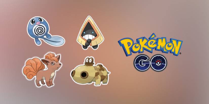 Vulpix, Poliwag, Snorunt, and Hippopotas in Pokemon GO