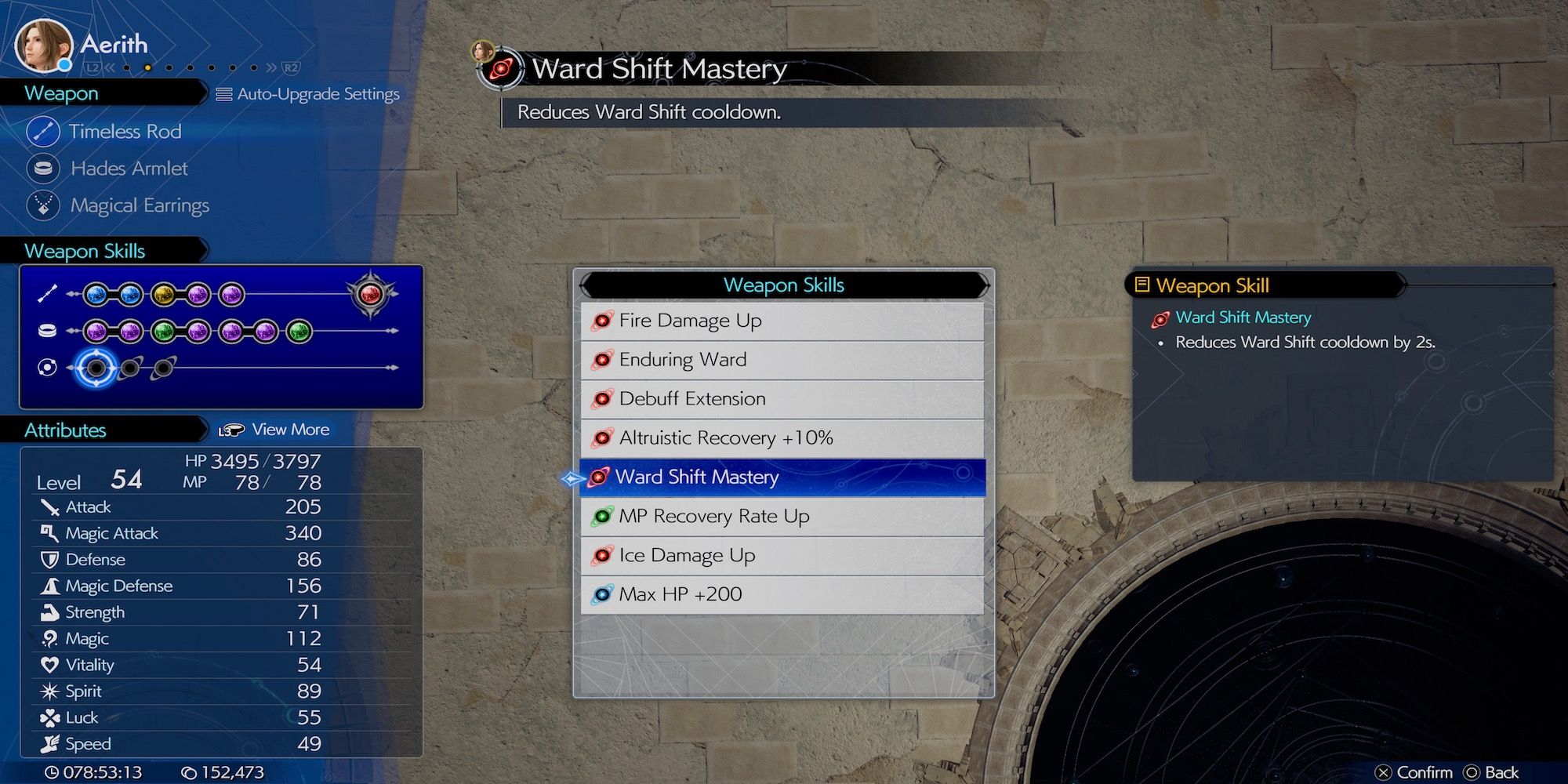 Ward Shift Mastery Aerith weapon skill in Final Fantasy 7 Rebirth