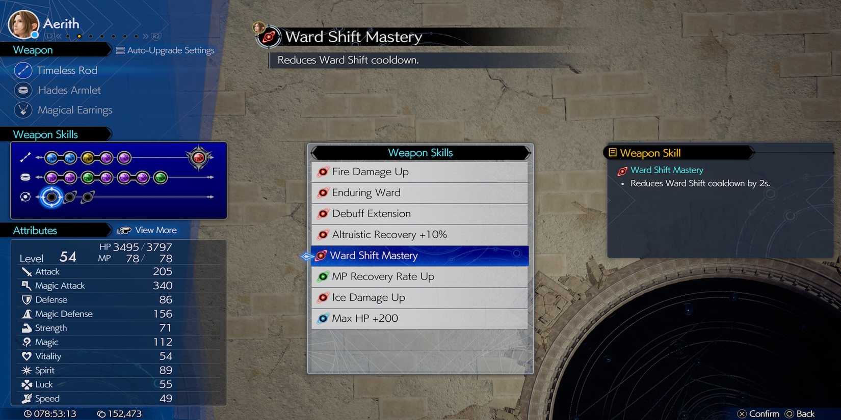 Ward Shift Mastery Aerith weapon skill in Final Fantasy 7 Rebirth