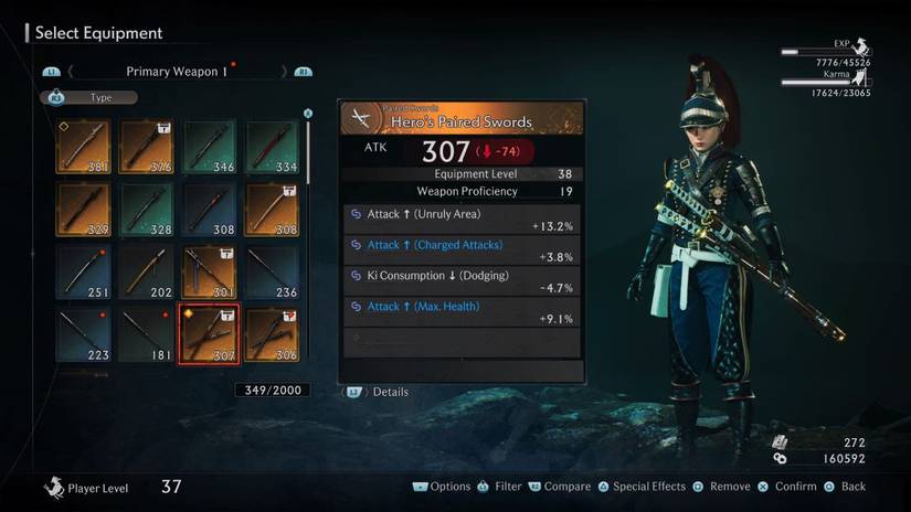 Weapon Peculiarity Rise of the Ronin