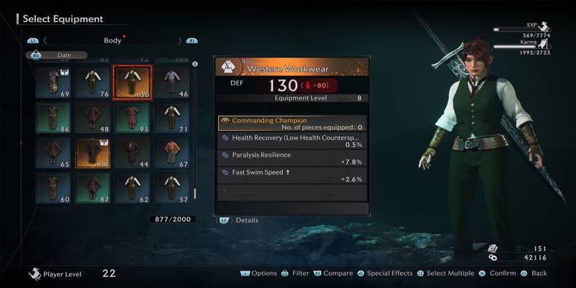 Western Workwear armor in Rise of the Ronin